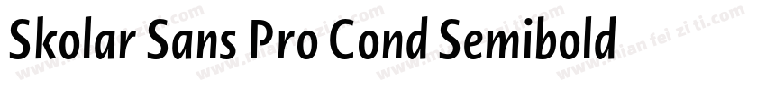 Skolar Sans Pro Cond Semibold Itali字体转换